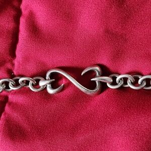 Silver Infinity Chain Bracelet
